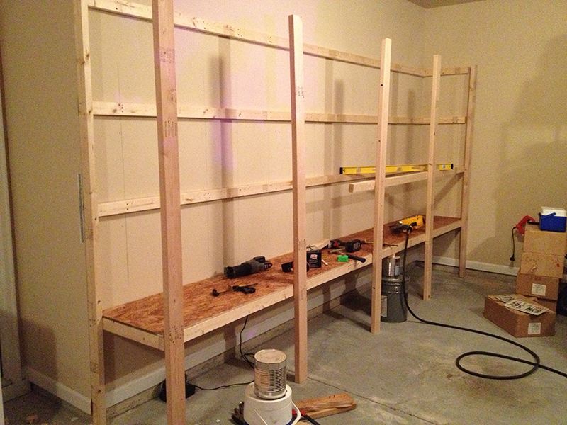 Bo Wood Cool How To Build Shelves In A Garage