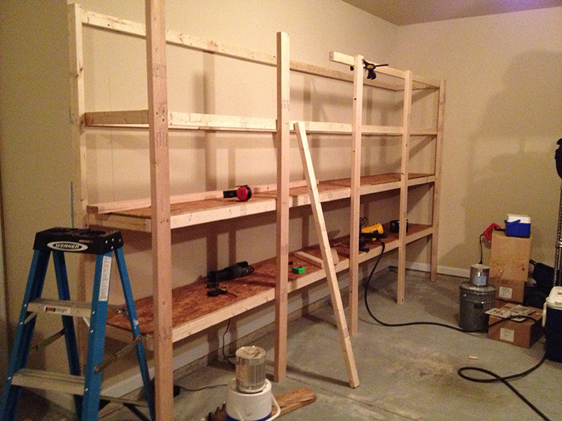 How to Build Garage Shelves