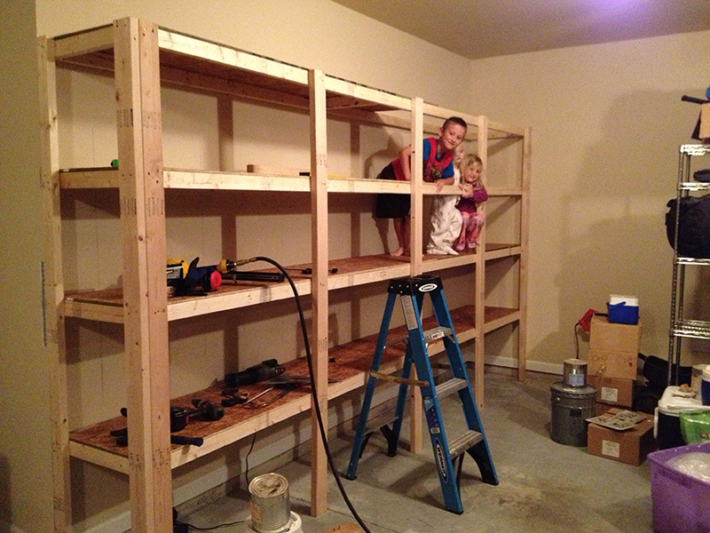 How to Build Sturdy Garage Shelves « Home Improvement ...
